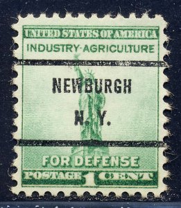 Newburgh NY, 899-71 Bureau Precancel, 1¢ National Defense