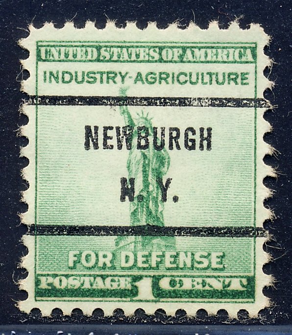 Newburgh NY, 899-71 Bureau Precancel, 1¢ National Defense