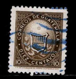 Guatemala  Scott 389 Used Coat of Arms stamp