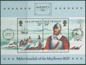 Isle of Man 1986 SG325 Ameripex Stamp Exhibition MS MNH