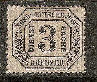 Germany N. German Confed. O8  Mi DM 8 VF Ap 1870 SCV $25.00