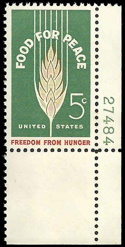 # 1231 MINT NEVER HINGED FOOD FOR PEACE XF+