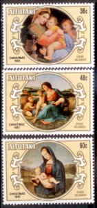 Aitutaki 1983 SC# 315-7 Christmas MNH-OG E35