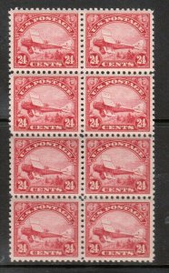 USA #C6 Extra Fine Never Hinged Block Of Eight