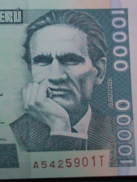 ​PERU 1988-CENTRAL RESERVE BANK OF PERU-$10000 INTIS UNCIRCULATED CURRENCY -VF