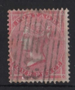 GB 1855 4d small garter sg62 very fine used cat £450