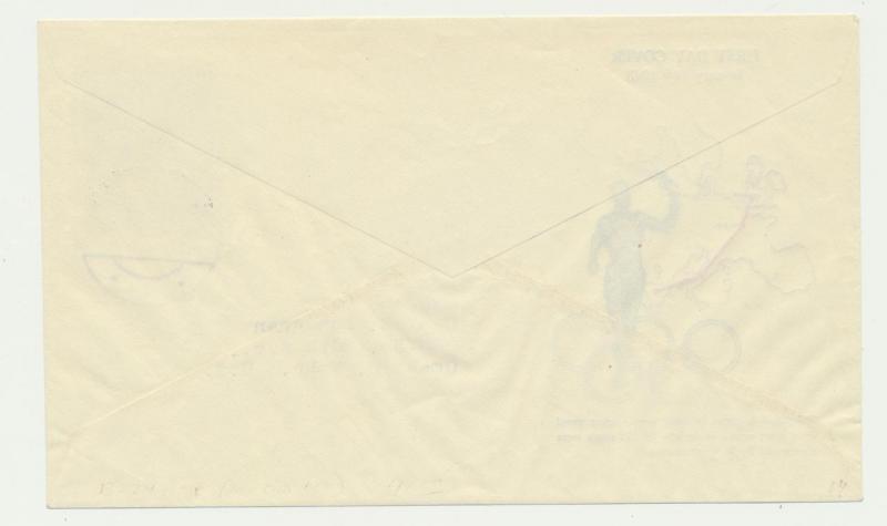 AUSTRIA 1948 OLYMPIC 1s+50g ON FIRST DAY COVER Sc#B224 KEY ITEM (SEE BELOW)