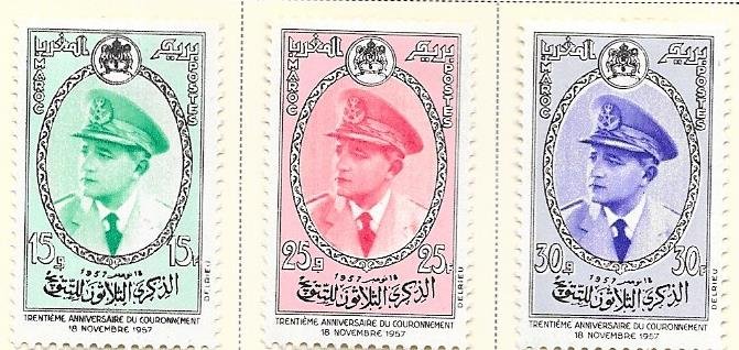 Morocco #19-21  set complete  (MLH) CV.  $5.80