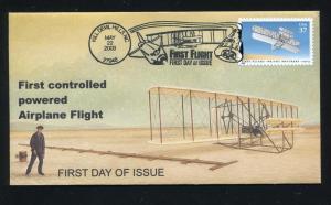 US 3783 First Flight, ROMP Cachet Wright Brothers FDC