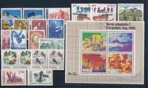 Norway 1985 Complete MNH Year Set  as shown at the image.