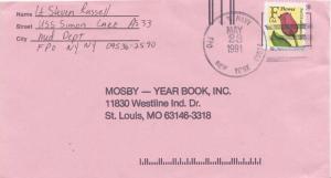 United States Fleet Post Office [29c] F Flower 1991 U.S. Navy, FPO York 09514...