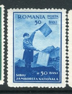 ROMANIA; 1932 early Scouting Views issue Mint hinged 50b. value