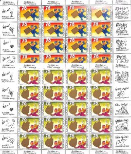 Liechtenstein 2001, Greeting stamps 2 m/s, MNH