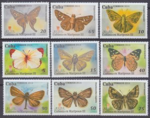 2014 Cuba 5817-5925 Butterflies 7,50 €