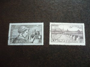 Stamps - France - Scott# 394-395 - Used Set of 2 Stamps