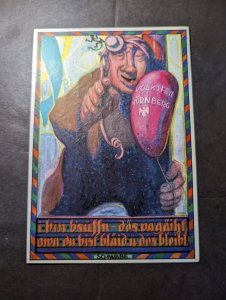 1934 Germany Postcard Cover Nuremburg to Aken Peoples Festival Celebration