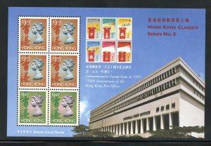 Hong Kong 651Al MNH,  Classic Series 6 Souvenir Sheet from 1997.