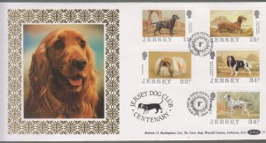 Jersey 1988 Dog Club,  on Benham Silk  FDC