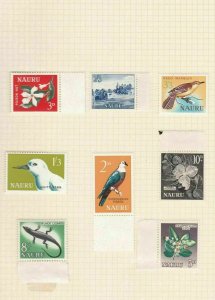 nauru  1963 - 1966  mounted mint stamps ref r13025