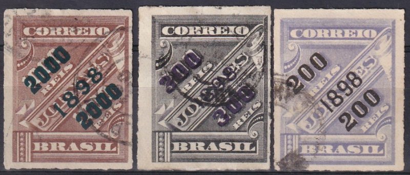 Brazil #128, 131-2  F-VF Used  CV $10.05 (Z2622)