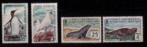 FRENCH SOUTHERN ANTARCTIC TERR SC#16-19 MNH FVF Set4 Seals