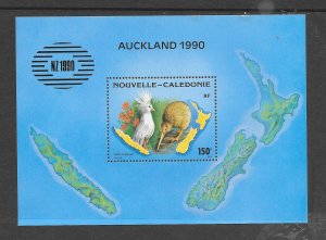 NEW CALEDONIA #C219B AUCKLAND 1990 S/S MNH