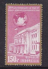 Indonesia  #1076   MNH 1980  Asian-African conference  150r