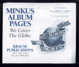 1997 All American Part 2 Minkus Stamp Album Supplement Pages