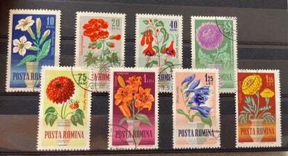 (3566) ROMANIA 1964 : Sc# 1623-1630 FLOWERS - VFU