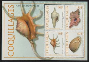 Fr. Polynesia Shells MS 2007 MNH SG#MS1053 MI#Block 33