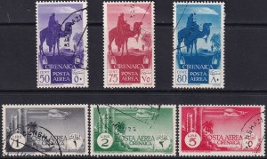 Cyrenaica 1932 Sc C6-11 air post set used