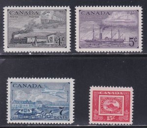 Canada # 311-314, Trains, Steamship, Beaver Stamp, NH, 1/2 Cat.