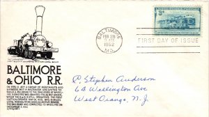 #1006 B&O Railroad – Anderson Cachet Addressed to Anderson SCand