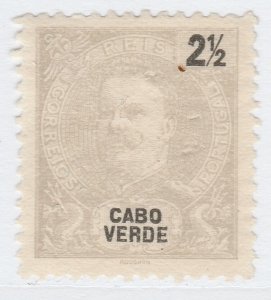 Cape Verde 1898-1901 2 1/2r Light Gray Perf. 11 3/4x12 MNG Stamp A20P2F898-