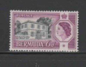 BERMUDA #168 1959 RESTORATION OF THE OLD POST OFFICE MINT VF NH O.G aa