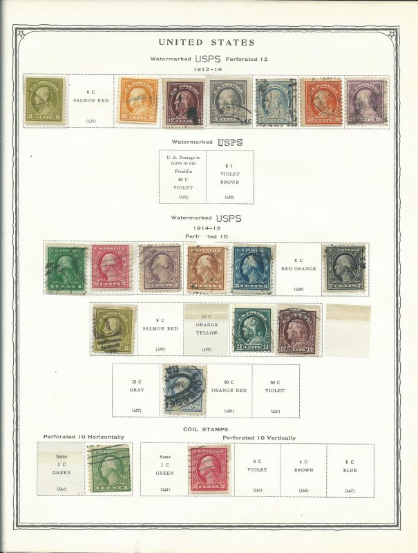 Scott Minuteman Stamp Album For United States Stamps With Stamps