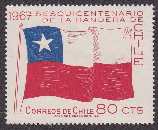 Chile # 365, Chilean Flag, NH