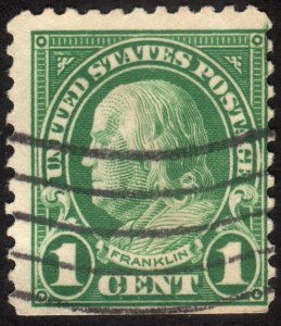 1923, US 1c, Benjamin Franklin, Used, Sc 552