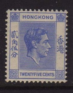 Hong Kong 1938 KGVI Sc 160 MNH