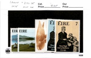 Ireland, Postage Stamp, #371-375 Mint NH, 1975 Golf (AC)