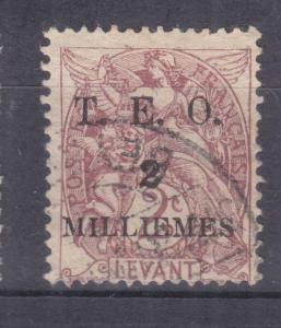 SYRIA, 1919 on French Levant, TEO, 2m. on 2c. Claret, used.