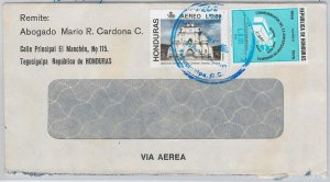 48006 - HONDURAS - POSTAL HISTORY - COVER to ITALY 1993 BUTTERFLIES ROTAR