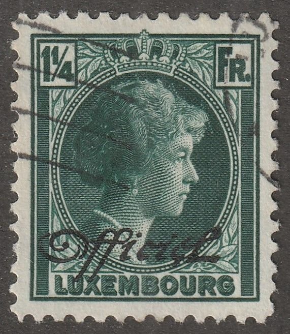 Luxembourg, stamp, scott#0176,  used, hinged, 1 1/4 fr,