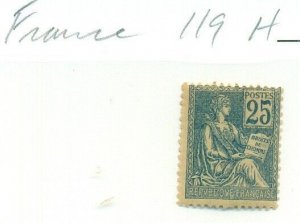 FRANCE #119, Mint Hinged, Scott $125.00