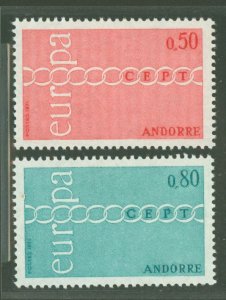 Andorra (French) #205-6  Single (Complete Set)