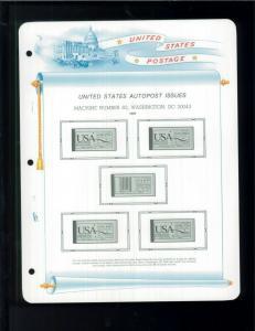 White Ace Historical Stamp Album Pages United States Autopost Issues