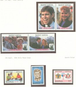 St. Lucia #839-845 Mint (NH) Single (Complete Set)