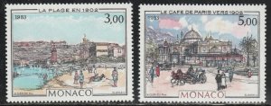 Monaco #1385-1386 MNH Full Set of 2 cv $7.25
