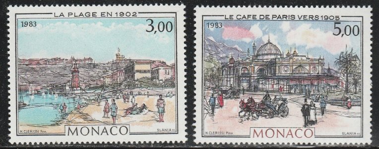 Monaco #1385-1386 MNH Full Set of 2 cv $7.25