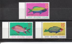 Cocos Islands 327-329 MNH